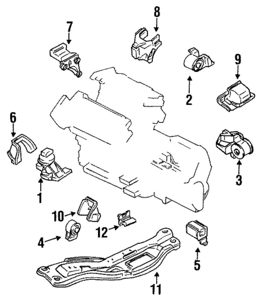 Mount - Mazda (GA2G-39-070C)