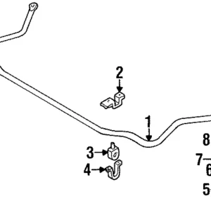 Stabilizer Bar Bracket - Mazda (LA01-34-159)