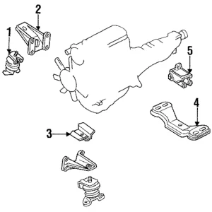 Cross-Member Insulator - Mazda (LA09-39-340B)