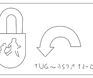 Child Lock Label - Mazda (EC01-73-301)