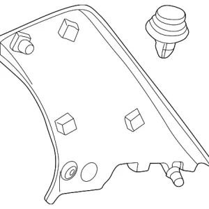 Upper Quarter Trim - Mazda (B25D-68-250-48)