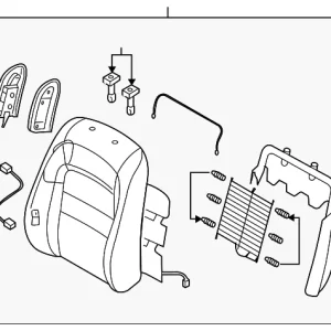 Seat Back Assembly - Mazda (GAC8-88-130C-02)