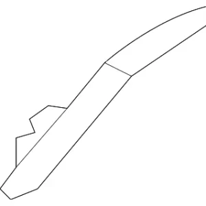 Door Weather-Strip Front Clip - Mazda (GS3L-72-762)