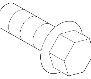 Backing Plate Bolt - Mazda (9979-40-614)
