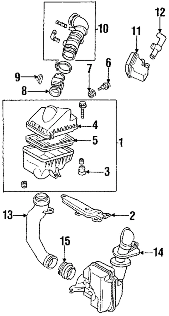 Air Mass Sensor Joint - Mazda (B3H7-13-245)