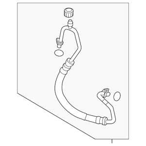 A/C Refrigerant Discharge Hose - Mazda (VC67-61-461A)