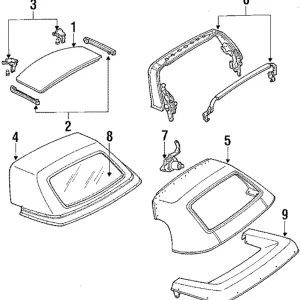 Weatherstrip - Mazda (FC54-R1-951B)