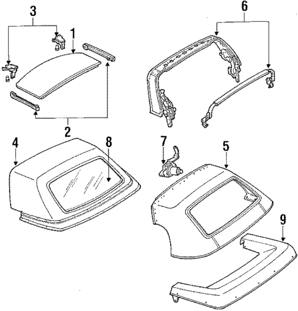 Weatherstrip - Mazda (FC54-R1-951B)