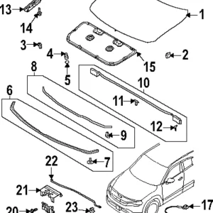 Hinge - Mazda (DN4E-52-410A)