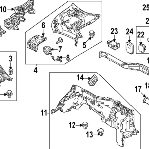 Upper Pillar Trim - Mazda (KMV6-68-250A-02)