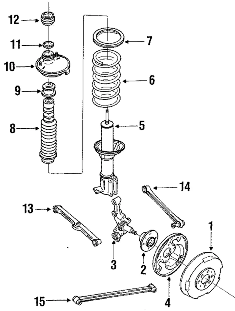 Rear Lateral Rod - Mazda (BR70-28-600)