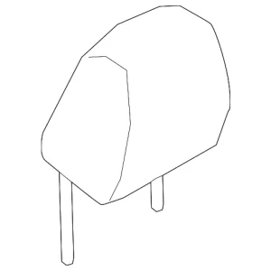 Headrest - Mazda (KB8D-88-140-03)