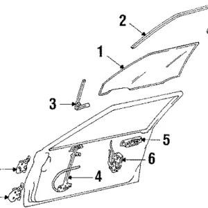 Window Regulator - Mazda (B111-58-560C)