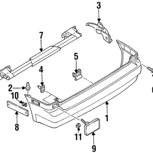 Side Reflector - Mazda (BR93-51-5B0A)