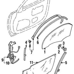 Window Regulator - Mazda (FD01-58-560C)