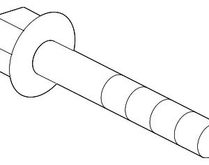 Support Bracket Mount Bolt - Mazda (9YA0-2A-248)