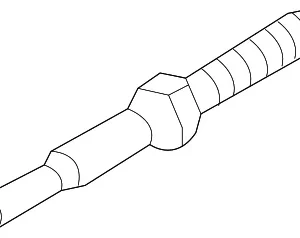Rear Mount Stud - Mazda (KD35-28-116A)