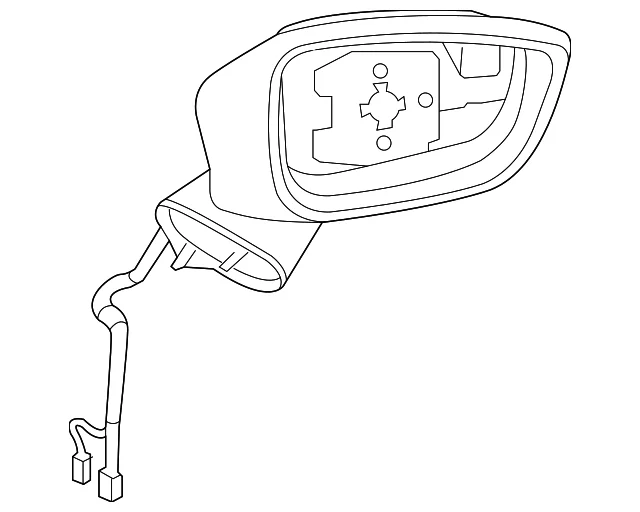 Mirror Assembly - Mazda (BJS8-69-181A)