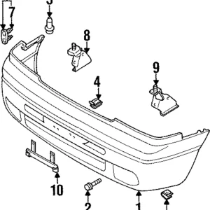 Bumper Cover Bolt Plate - Mazda (LB82-50-1A0A)