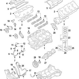 Valve Spring Retainers - Mazda (CY01-12-113)