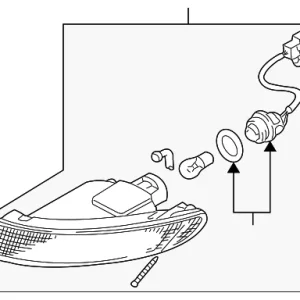 Signal Lamp Assembly - Mazda (TA01-51-350B)