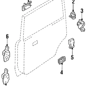Upper Hinge - Mazda (L001-73-240D)