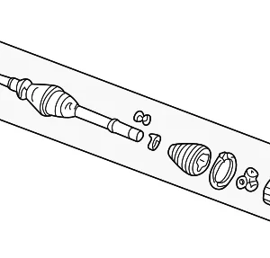 Axle Assembly - Mazda (1F70-25-410A)