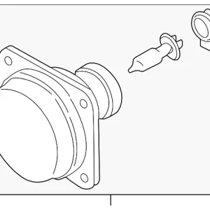Fog Lamp Assembly - Mazda (N066-51-680A)
