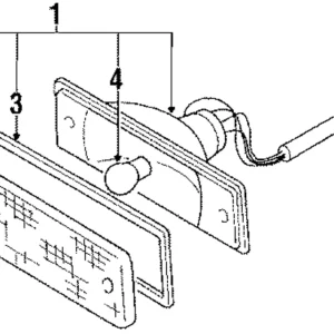 Signal Lamp Assembly - Mazda (GA97-51-070C)