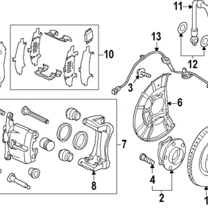 Sensor(L) Front A.B.S - Mazda (KEME-43-73XB)