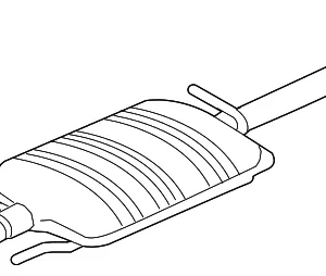 Muffler & Pipe - Mazda (ZZD1-40-500B)