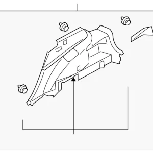 Quarter Trim Assembly - Mazda (EG21-68-850H-34)