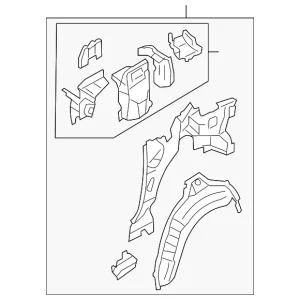 Inner Panel Assembly - Mazda (F151-71-100P)