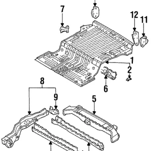 Bumper Bracket - Mazda (LA12-54-880C)