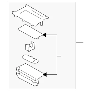Park Brake Cover - Mazda (GEG1-64-43YA)