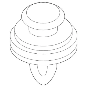 Upper Quarter Trim Fastener - Mazda (E120-68-AB1)