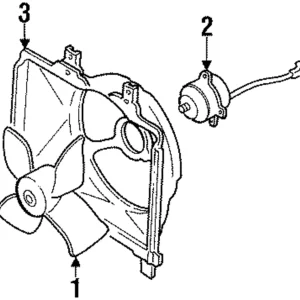 Engine Cooling Fan Motor - Mazda (RF05-15-150)