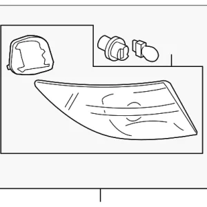 Tail Lamp Assembly - Mazda (GS3L-51-150J)