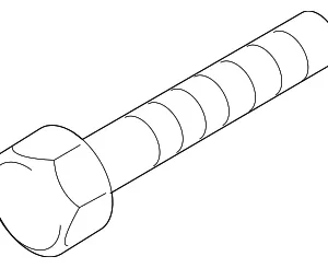 Lower Control Arm Bolt - Mazda (9YA0-2A-410A)