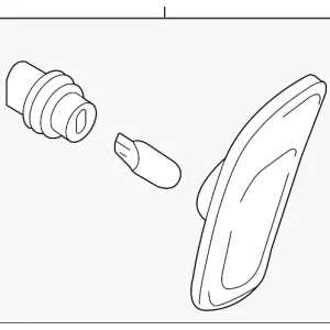 Marker Lamp Assembly - Mazda (NE55-51-5E0A)