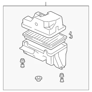 Air Cleaner Assembly - Mazda (B6MW-13-320)