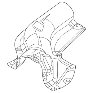 Center Shield - Mazda (VC67-56-441A)