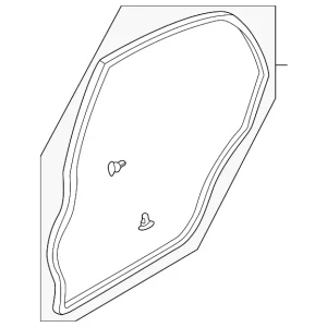 Door Weather-Strip - Mazda (B25D-72-760F)