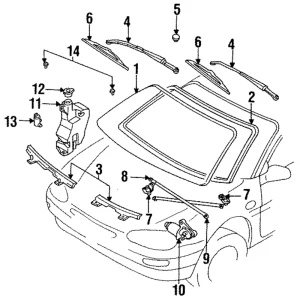 Wiper Arm - Mazda (EA02-67-321)
