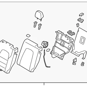 Seat Back Assembly - Mazda (KRC4-57-450-1F)