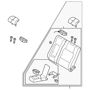 Seat Back Assembly - Mazda (GS3T-57-450F-02)