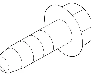 Fog Lamp Assembly Bolt - Mazda (GRT6-50-0Z2)