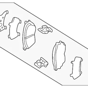 Disc Brake Pad Set Front - Mazda (TA01-33-28Z)