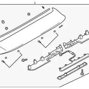 Spoiler Assembly - Mazda (B25T-51-960C-50)