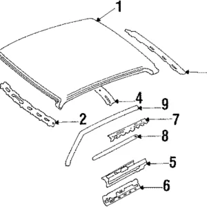 Drip Molding - Mazda (8AB6-50-511)